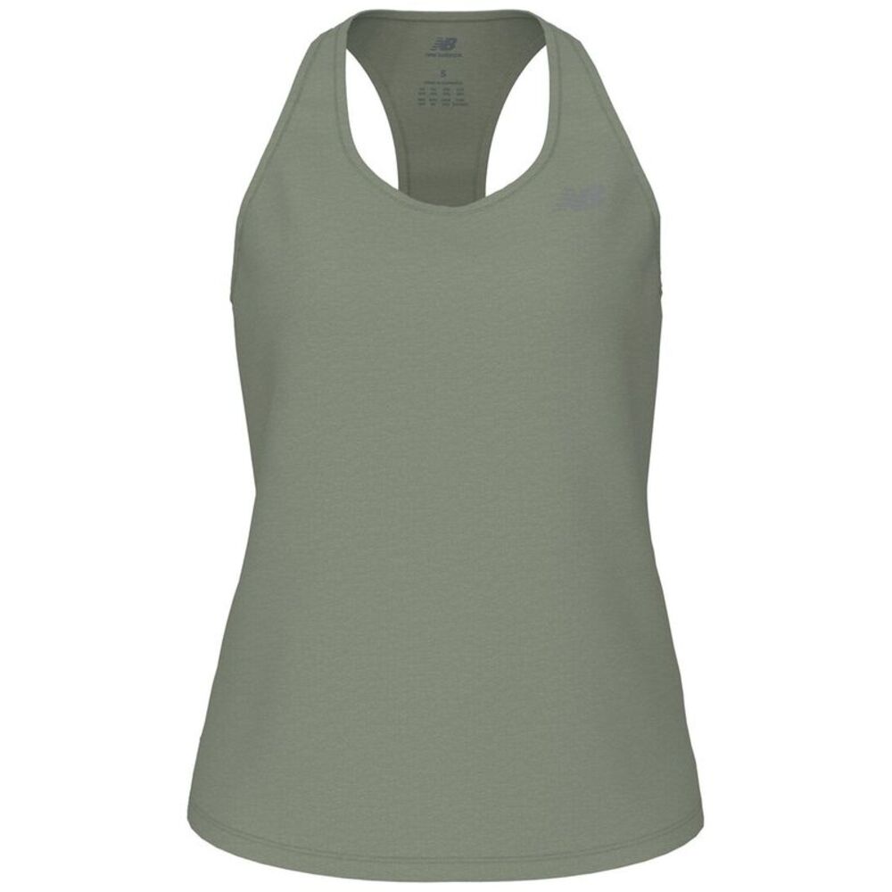New Balance Womens  Athletics Tank Top, Tan